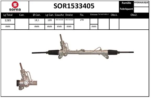 STARTCAR kormánygép - SOR1533405 - TothCarparts