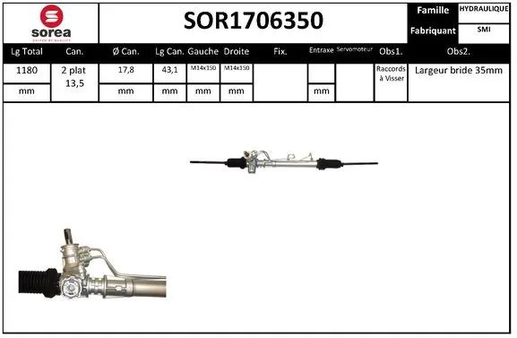 SERA kormánygép - SOR1706350 - TothCarparts