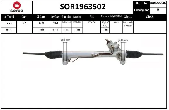 SNRA kormánygép - SOR1963502 - TothCarparts