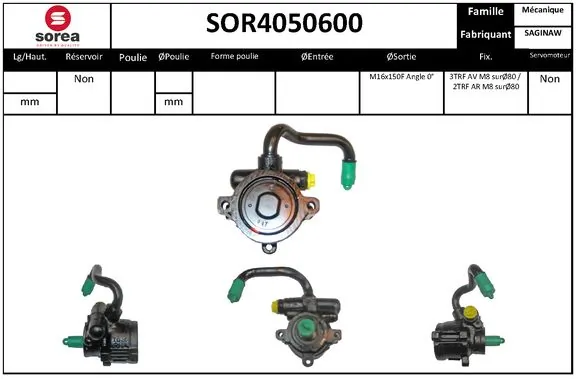 EAI hidraulikus szivattyú, kormányzás - SOR4050600 - TothCarparts