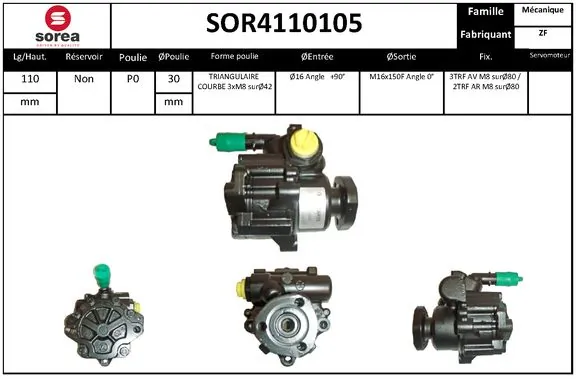 STARTCAR hidraulikus szivattyú, kormányzás - SOR4110105 - TothCarparts