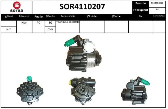 SNRA hidraulikus szivattyú, kormányzás - SOR4110207 - TothCarparts