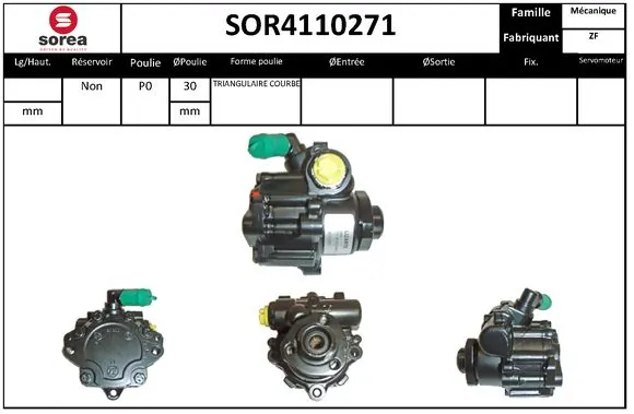 SERA hidraulikus szivattyú, kormányzás - SOR4110271 - TothCarparts