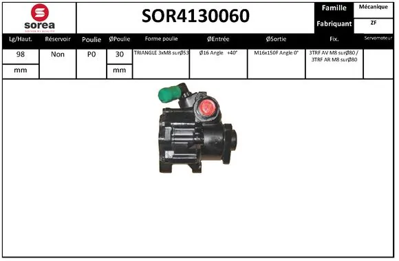 EAI hidraulikus szivattyú, kormányzás - SOR4130060 - TothCarparts