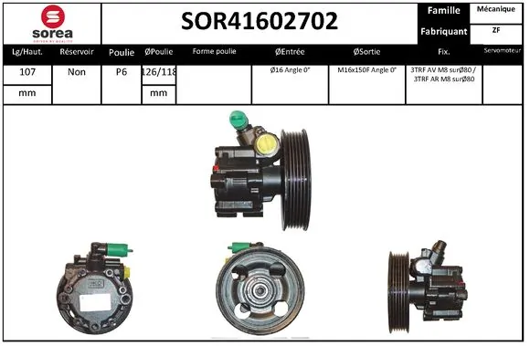 EAI hidraulikus szivattyú, kormányzás - SOR41602702 - TothCarparts