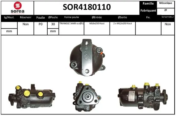 EAI hidraulikus szivattyú, kormányzás - SOR4180110 - TothCarparts