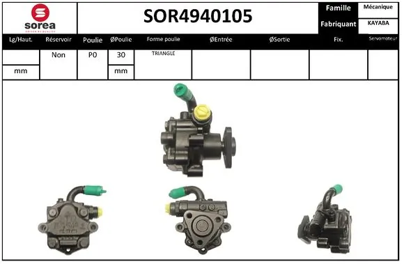 STARTCAR hidraulikus szivattyú, kormányzás - SOR4940105 - TothCarparts