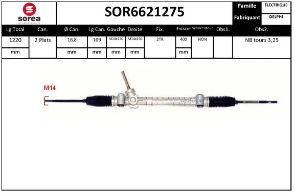 STARTCAR kormánygép - SOR6621275 - TothCarparts