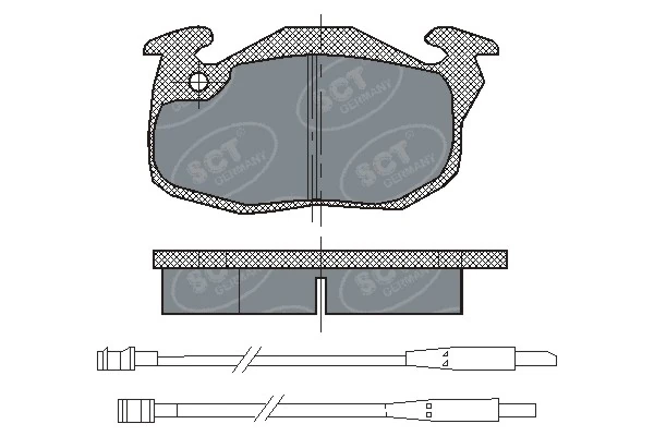 SCT - MANNOL fékbetétkészlet, tárcsafék - SP 107 PR - TothCarparts