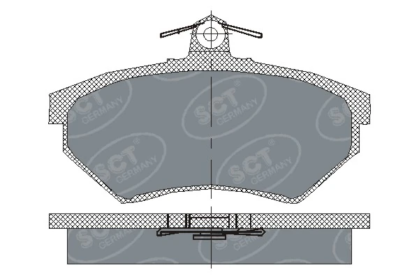 SCT - MANNOL fékbetétkészlet, tárcsafék - SP 110 PR - TothCarparts