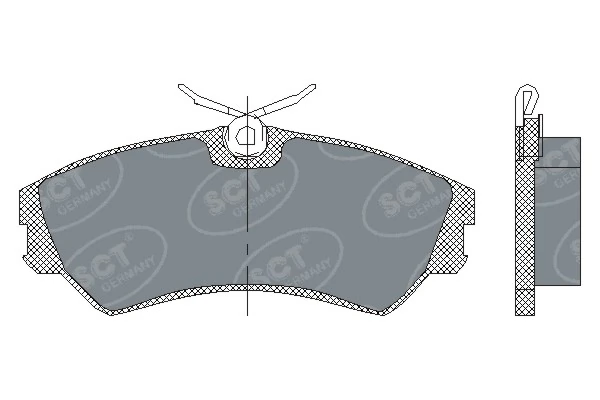 SCT - MANNOL fékbetétkészlet, tárcsafék - SP 129 PR - TothCarparts