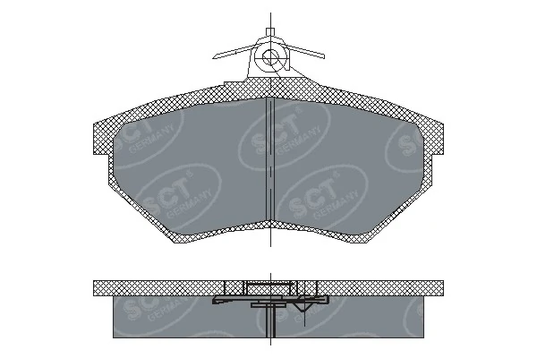 SCT - MANNOL fékbetétkészlet, tárcsafék - SP 137 PR - TothCarparts