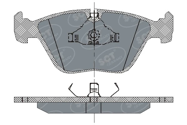 SCT - MANNOL fékbetétkészlet, tárcsafék - SP 138 PR - TothCarparts