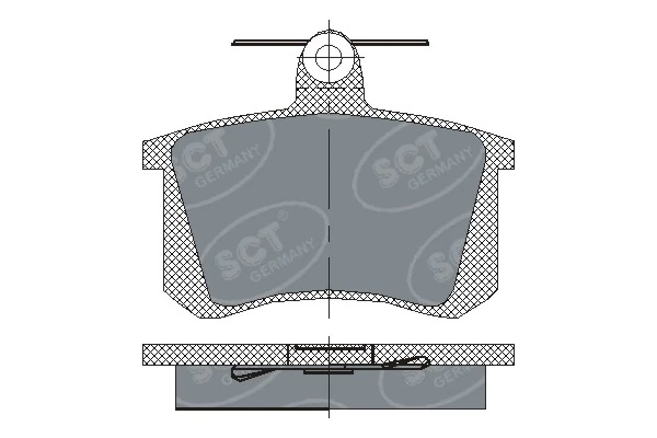 SCT - MANNOL fékbetétkészlet, tárcsafék - SP 145 PR - TothCarparts