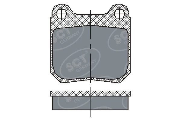 SCT - MANNOL fékbetétkészlet, tárcsafék - SP 162 PR - TothCarparts