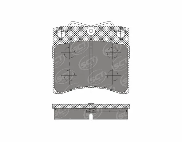 SCT - MANNOL fékbetétkészlet, tárcsafék - SP 169 PR - TothCarparts