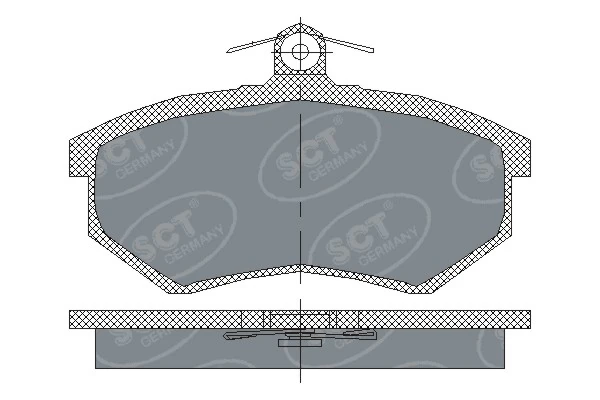 SCT - MANNOL fékbetétkészlet, tárcsafék - SP 175 PR - TothCarparts