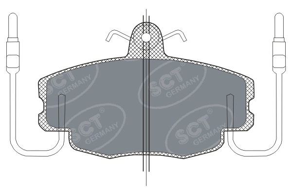 SCT - MANNOL fékbetétkészlet, tárcsafék - SP 189 PR - TothCarparts