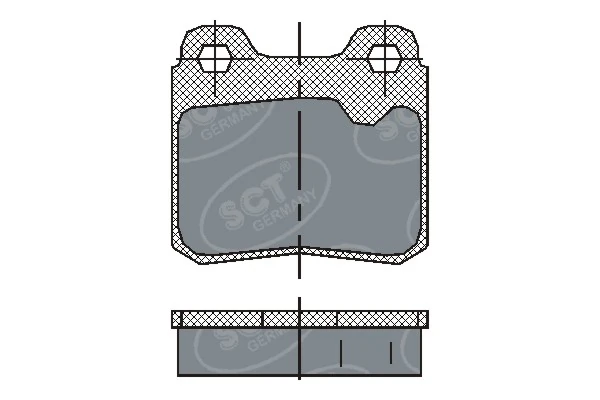 SCT - MANNOL fékbetétkészlet, tárcsafék - SP 193 PR - TothCarparts