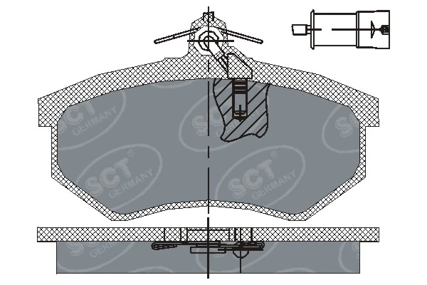 SCT - MANNOL fékbetétkészlet, tárcsafék - SP 199 PR - TothCarparts