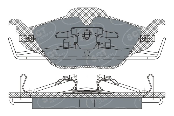 SCT - MANNOL fékbetétkészlet, tárcsafék - SP 241 PR - TothCarparts