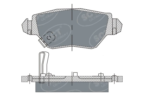SCT - MANNOL fékbetétkészlet, tárcsafék - SP 242 PR - TothCarparts