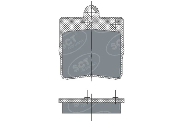 SCT - MANNOL fékbetétkészlet, tárcsafék - SP 247 PR - TothCarparts
