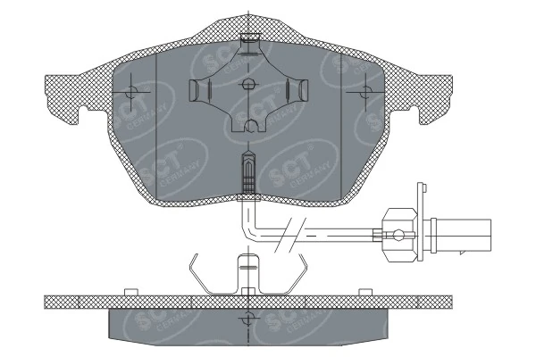 SCT - MANNOL fékbetétkészlet, tárcsafék - SP 259 PR - TothCarparts