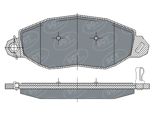 SCT - MANNOL fékbetétkészlet, tárcsafék - SP 281 PR - TothCarparts