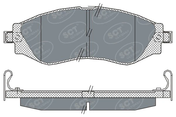 SCT - MANNOL fékbetétkészlet, tárcsafék - SP 310 PR - TothCarparts