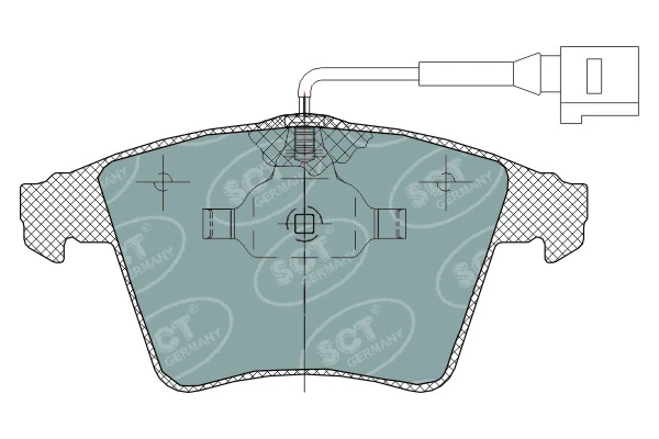 SCT - MANNOL fékbetétkészlet, tárcsafék - SP 311 PR - TothCarparts