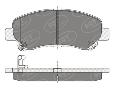 SCT - MANNOL fékbetétkészlet, tárcsafék - SP 337 PR - TothCarparts