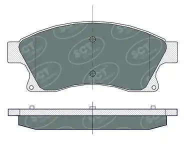 SCT - MANNOL fékbetétkészlet, tárcsafék - SP 359 PR - TothCarparts