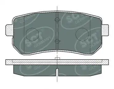 SCT - MANNOL fékbetétkészlet, tárcsafék - SP 380 PR - TothCarparts