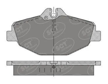 SCT - MANNOL fékbetétkészlet, tárcsafék - SP 403 PR - TothCarparts