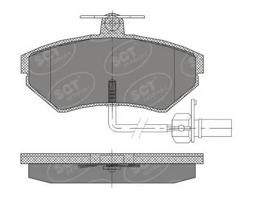 SCT - MANNOL fékbetétkészlet, tárcsafék - SP 417 PR - TothCarparts