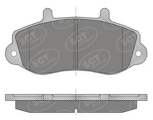 SCT - MANNOL fékbetétkészlet, tárcsafék - SP 418 PR - TothCarparts