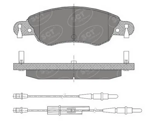 SCT - MANNOL fékbetétkészlet, tárcsafék - SP 420 PR - TothCarparts