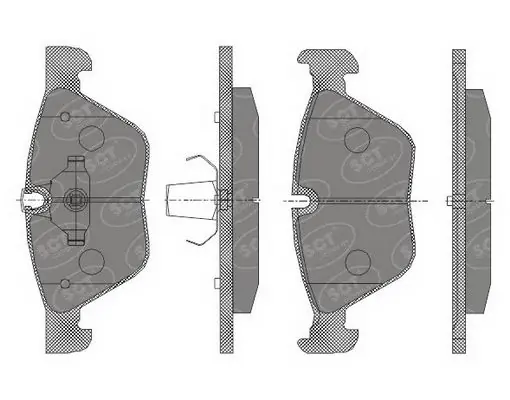 SCT - MANNOL fékbetétkészlet, tárcsafék - SP 427 PR - TothCarparts