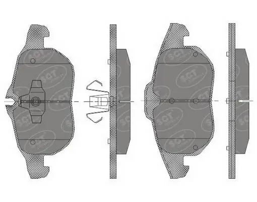 SCT - MANNOL fékbetétkészlet, tárcsafék - SP 431 PR - TothCarparts