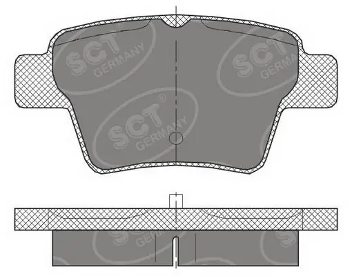 SCT - MANNOL fékbetétkészlet, tárcsafék - SP 456 PR - TothCarparts
