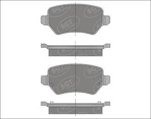 SCT - MANNOL fékbetétkészlet, tárcsafék - SP 494 PR - TothCarparts