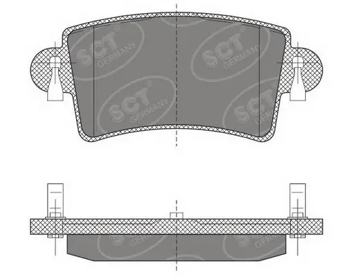 SCT - MANNOL fékbetétkészlet, tárcsafék - SP 496 PR - TothCarparts