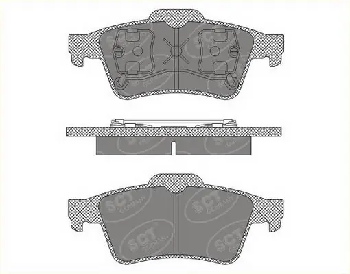 SCT - MANNOL fékbetétkészlet, tárcsafék - SP 606 PR - TothCarparts
