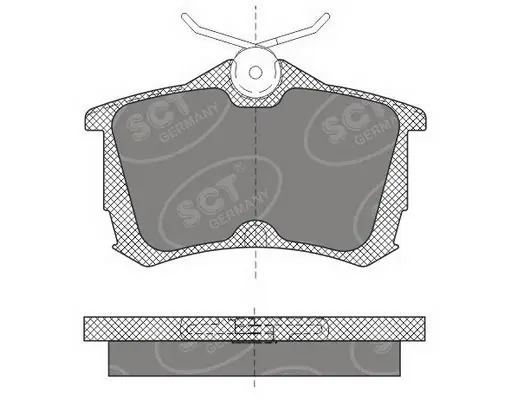 SCT - MANNOL fékbetétkészlet, tárcsafék - SP 607 PR - TothCarparts