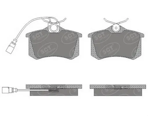 SCT - MANNOL fékbetétkészlet, tárcsafék - SP 616 PR - TothCarparts