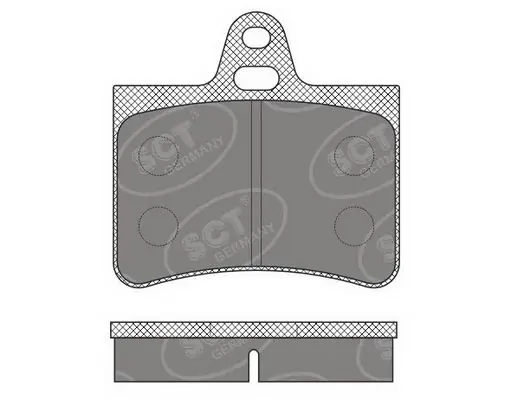 SCT - MANNOL fékbetétkészlet, tárcsafék - SP 635 PR - TothCarparts