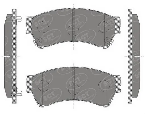 SCT - MANNOL fékbetétkészlet, tárcsafék - SP 646 PR - TothCarparts