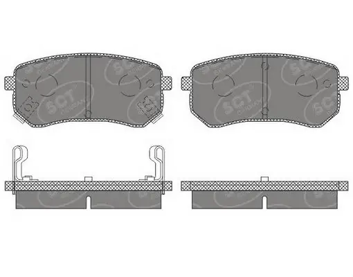 SCT - MANNOL fékbetétkészlet, tárcsafék - SP 658 PR - TothCarparts