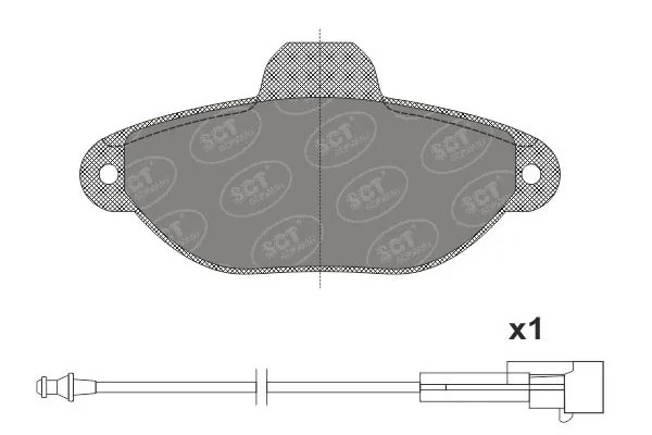 SCT - MANNOL fékbetétkészlet, tárcsafék - SP 662 PR - TothCarparts
